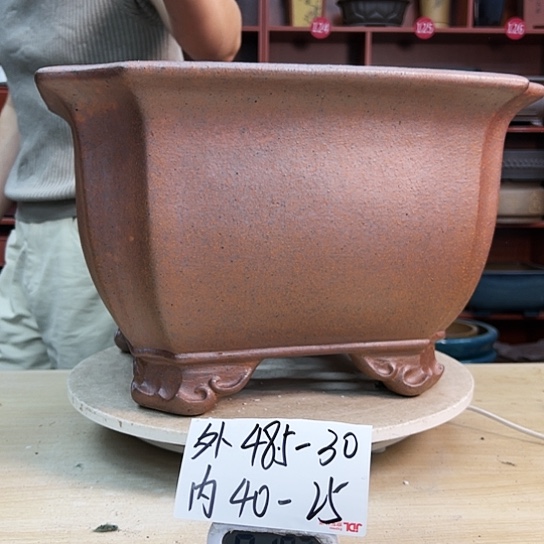 海**兰紫砂花盆里放上香辣油