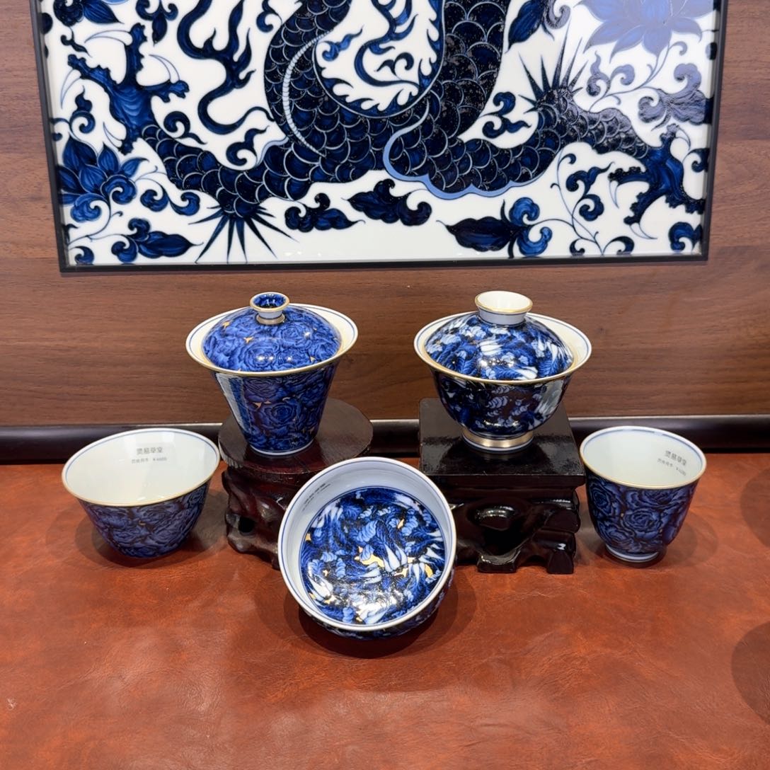 瓷器现代景德镇全手工全手绘茶器