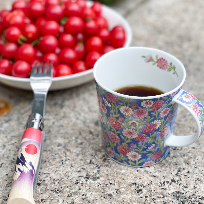 骨瓷马克杯英国杯子女陶瓷咖啡杯欧式清新小花水繁花礼盒320ML