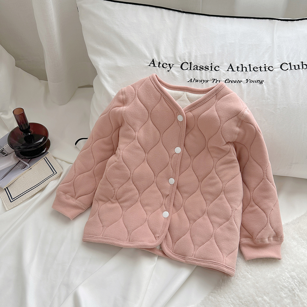 Y-D105 儿童保暖上衣秋冬三层夹棉内穿校服神器