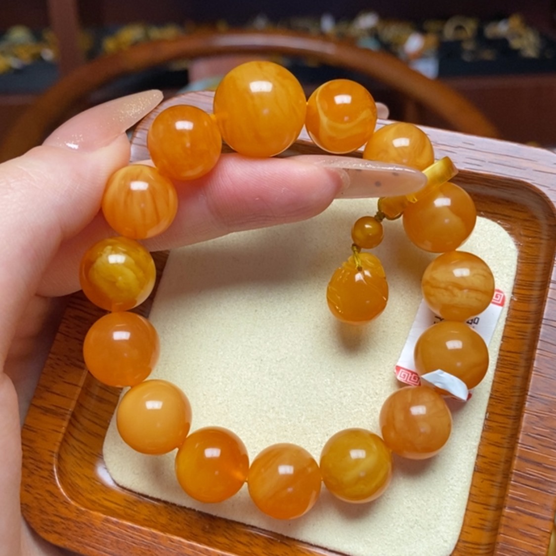 【闪购商品】蜜蜡手链未镶嵌手串