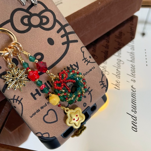 6318星星花环原创手机链