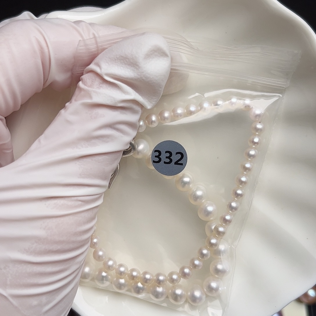 酒***姒银S925镶嵌淡水珍珠耳饰