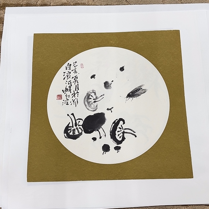 国画花鸟的翅膀是白色和35.35