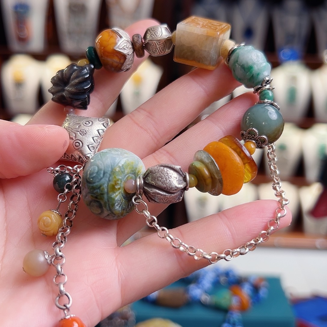 翡翠未镶嵌手链手链