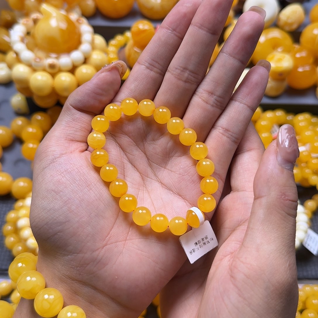 未镶嵌蜜蜡珠宝奇石9mm