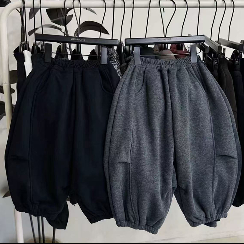 加绒加厚】男女童运动裤卫裤儿童休闲裤时尚长裤子潮收口裤束脚裤