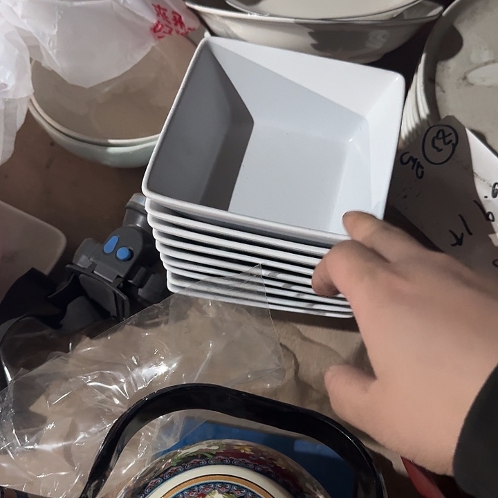 瓷5 英寸 4 个装 方碗 4 个