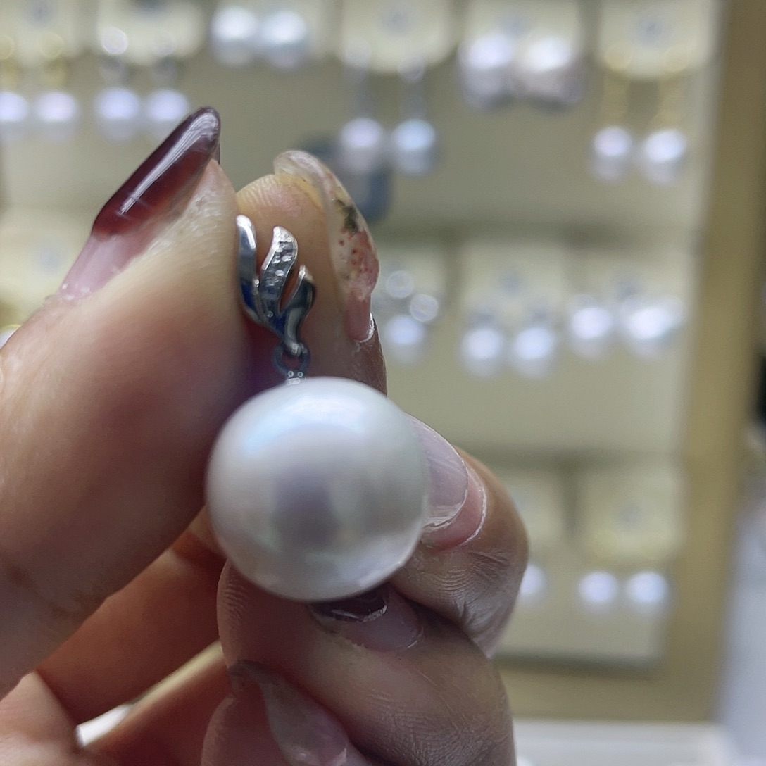 淡水珍珠颈饰银S925镶嵌