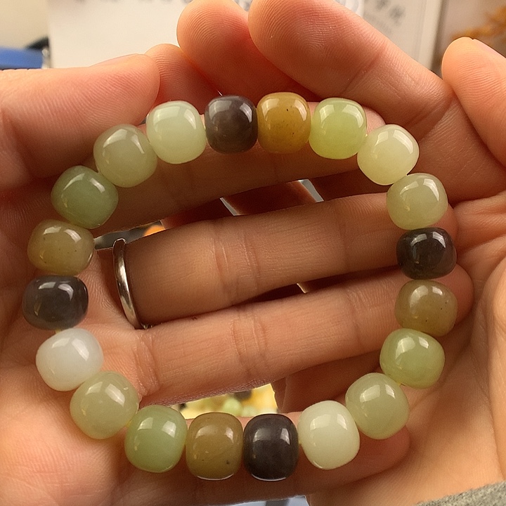 和田玉未镶嵌手链124