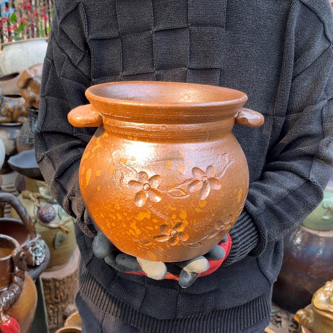 红陶高20口19有孔