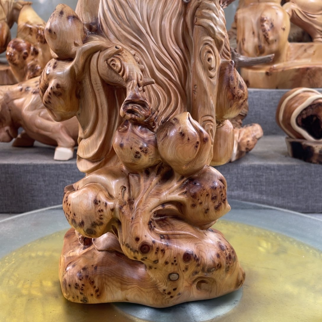 厚***物柏木（崖柏）崖柏工艺品摆件