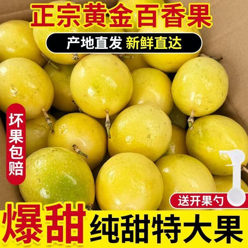 【新鲜精选】正宗钦蜜黄金百香果新鲜应季黄色当季新鲜现摘水果