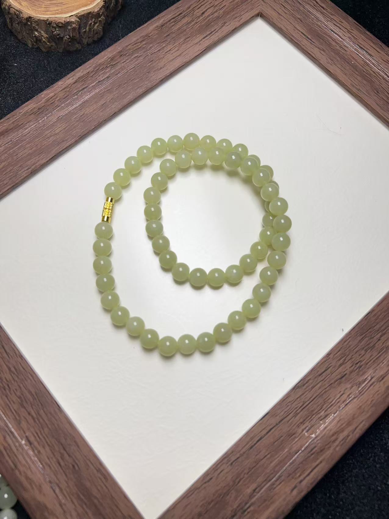 HT-1182-和田玉黄口色项链卡8（拍一发一多样性发货）