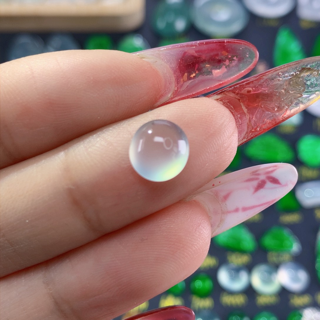 翡翠颈饰未镶嵌纯天然缅甸翡翠A货