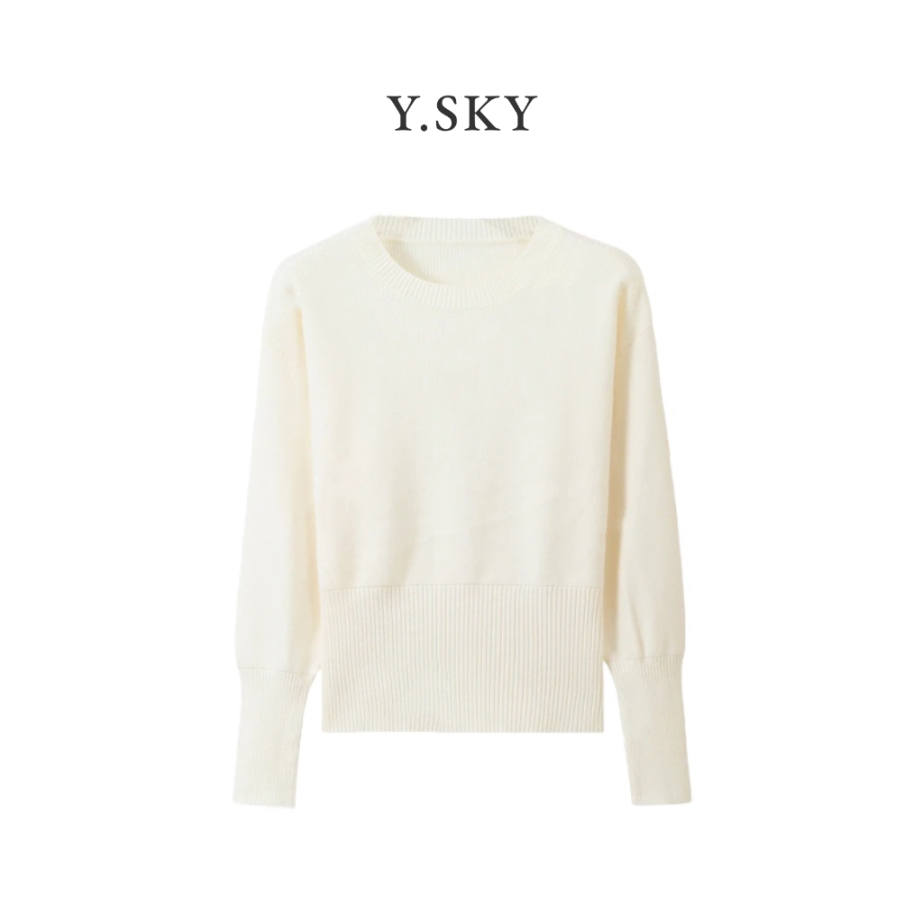 韩系简约修身百搭显瘦时尚洋气毛衣网红圆领针织衫