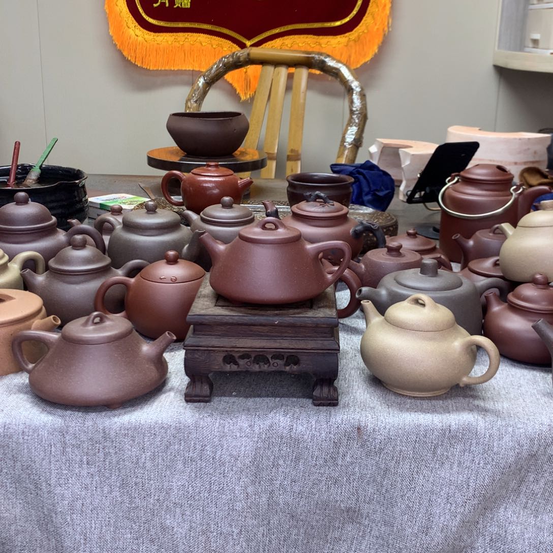 紫泥茶壶半手工制作150 C