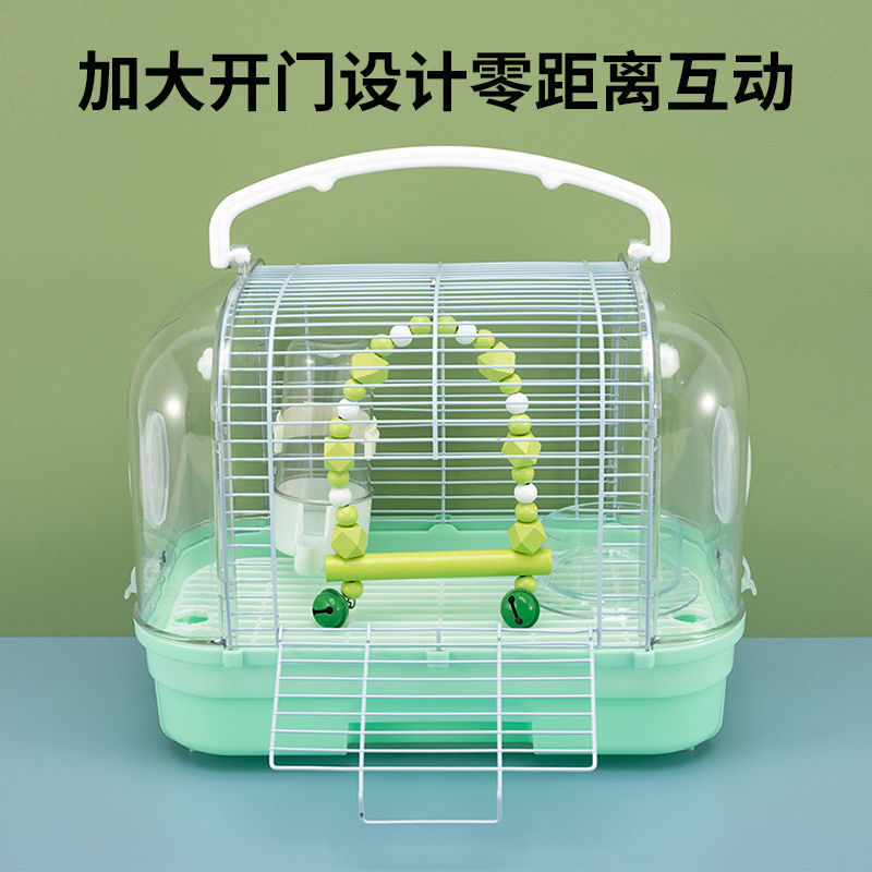 鹦鹉亚克力鸟笼小笼子外带笼外出笼观赏玄凤虎皮便携包太空舱手提
