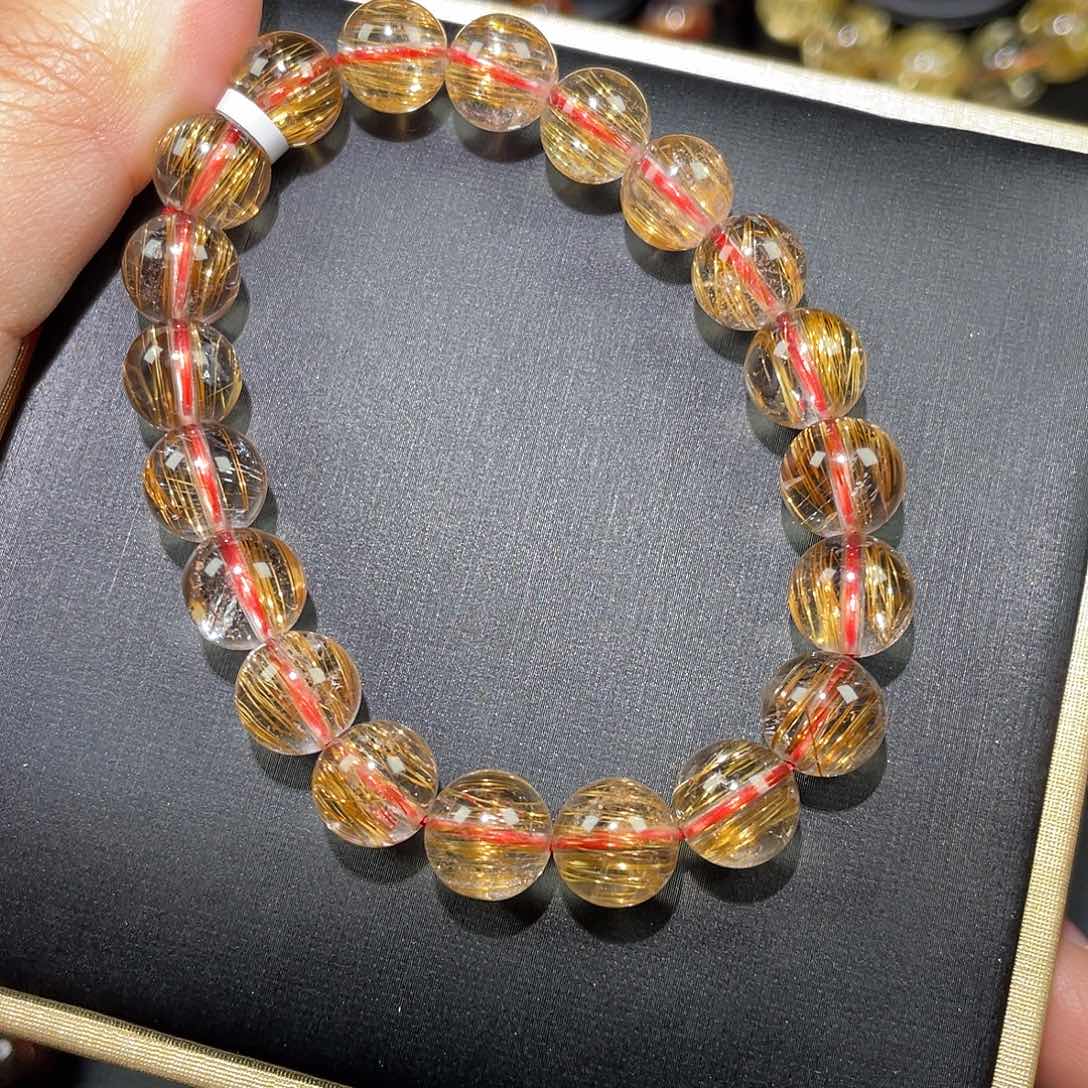 水晶发晶单圈手链A9.5未镶嵌