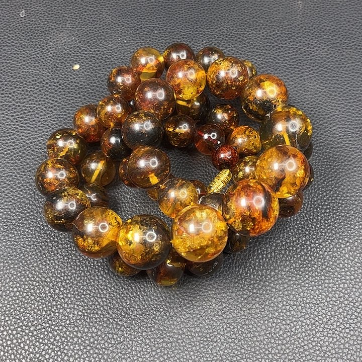 一***恒琥珀未镶嵌项链T1680