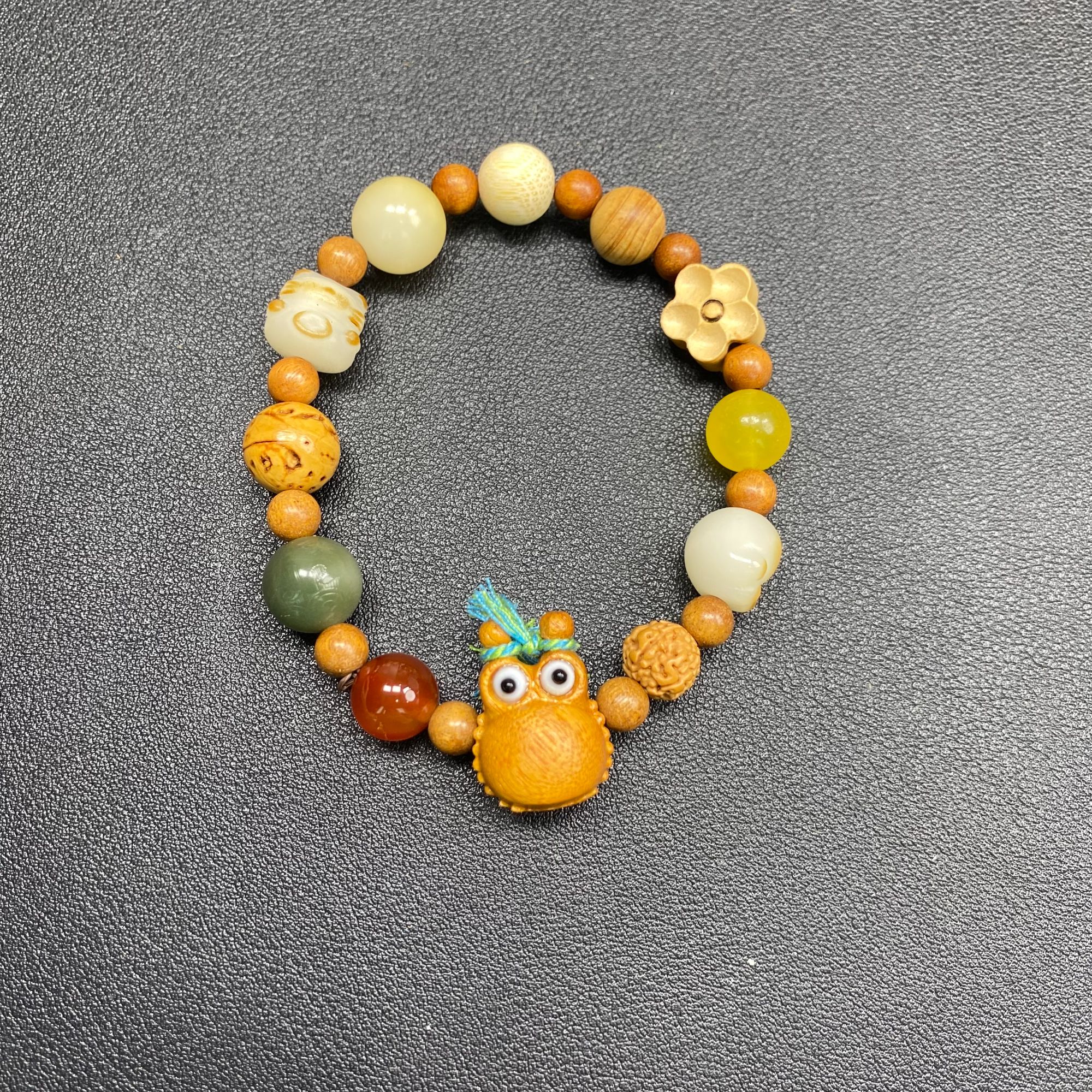 典藏品 檀香木可爱diy手串