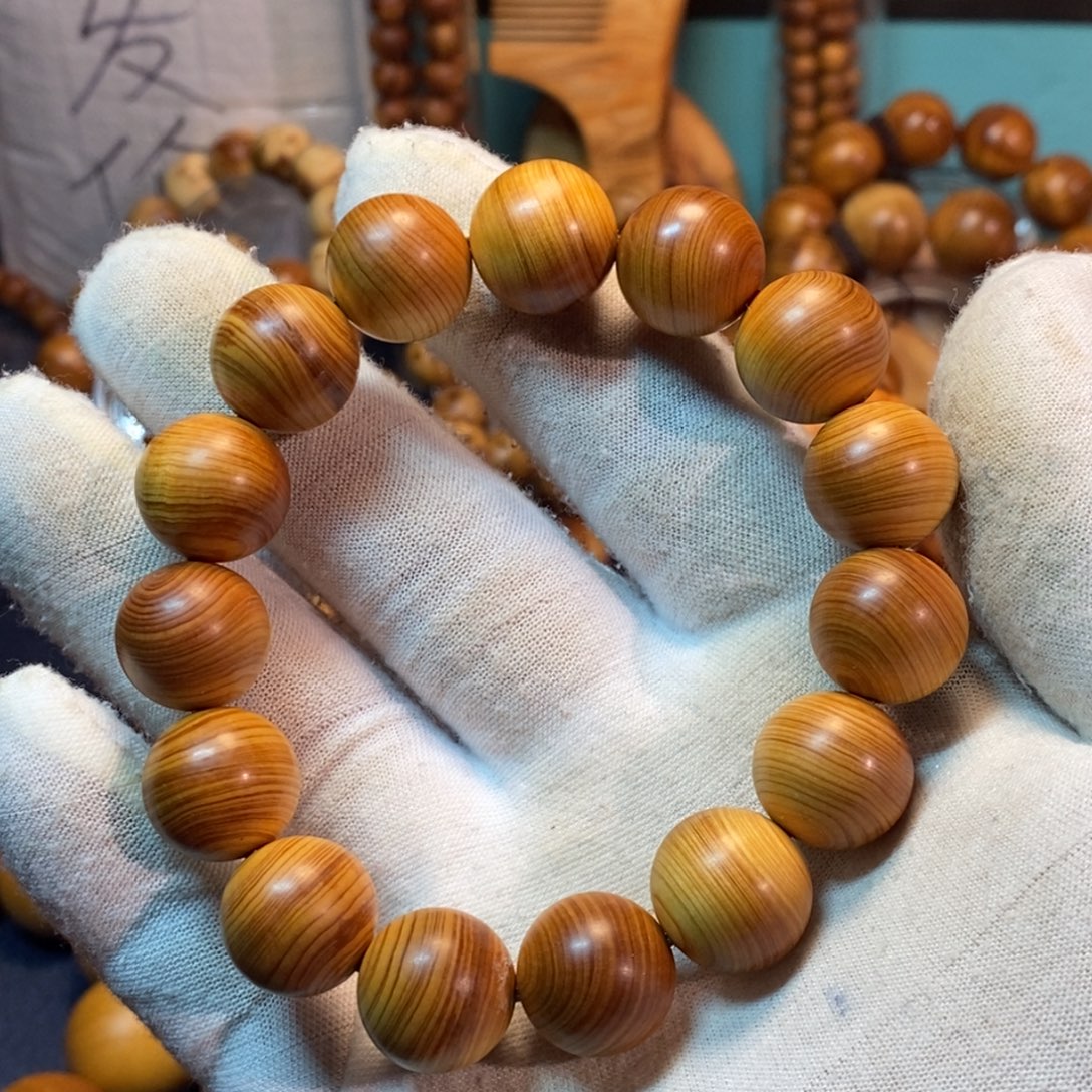 时***痕柏木（崖柏）手串/手链