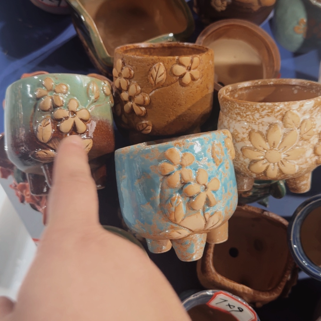 紫砂花盆粗陶盆醋