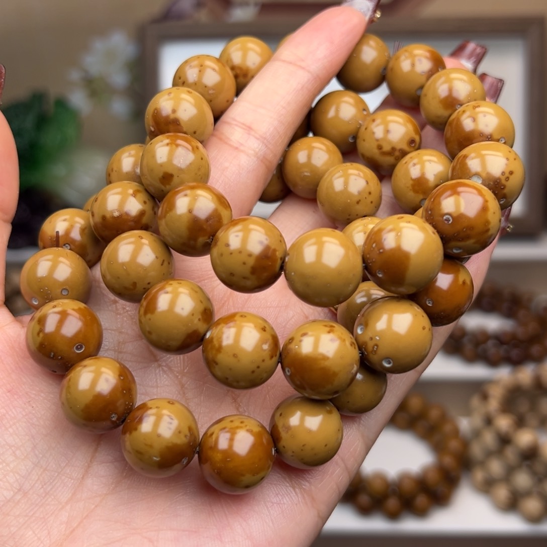 紫金鼠手串卡14+半实心光珠 练手款