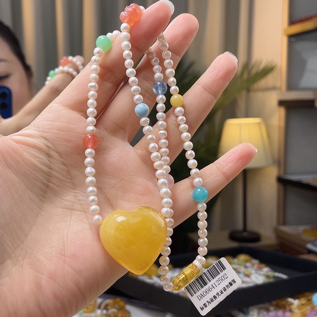 蜜蜡裸石未镶嵌蜜蜡吊坠