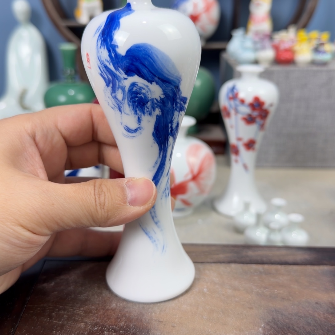 陶瓷手工小花器摆件