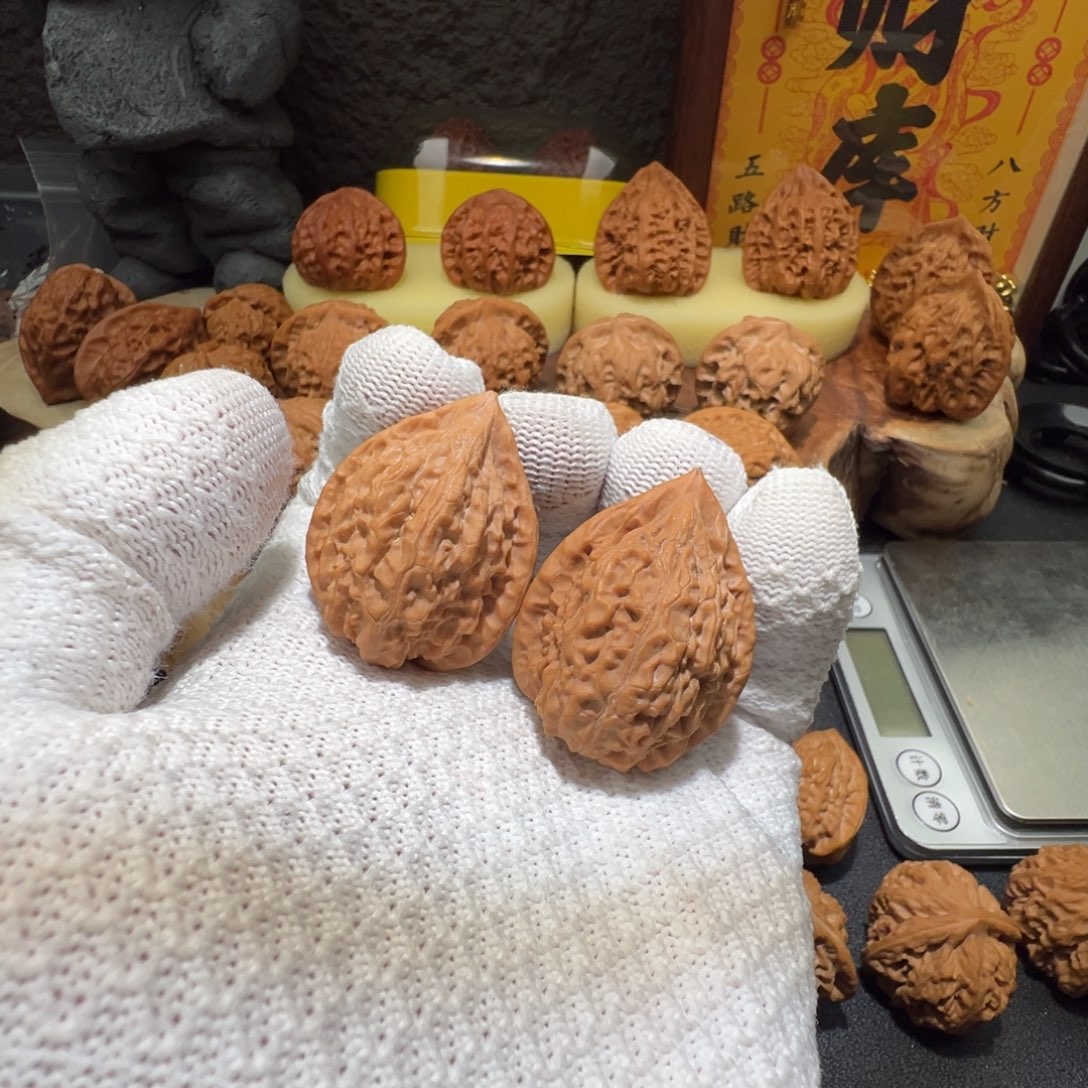 7***7吊坠文玩核桃凤羽