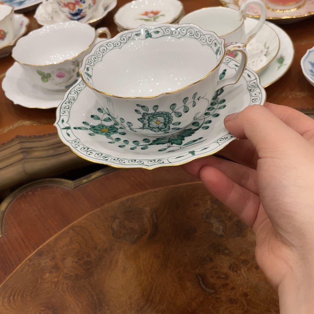 瓷片中古二等红茶杯碟