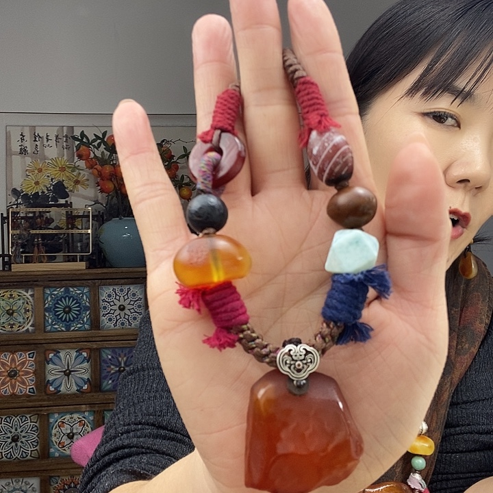 蜜蜡项链未镶嵌项链