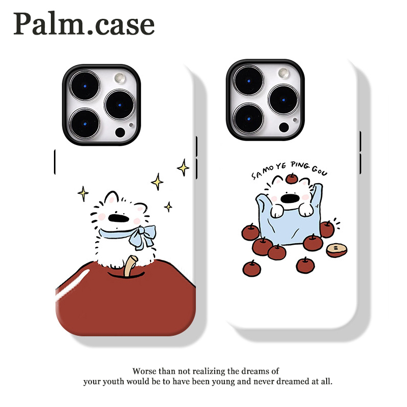 菲林二合一适用华为/oppo/vivo/小米/一加/苹果ins手机壳情侣小狗