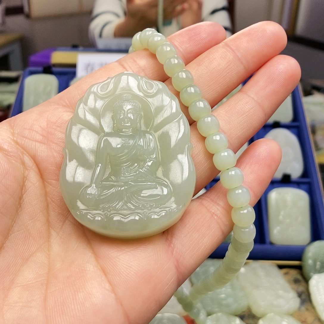 和田玉颈饰未镶嵌^****^