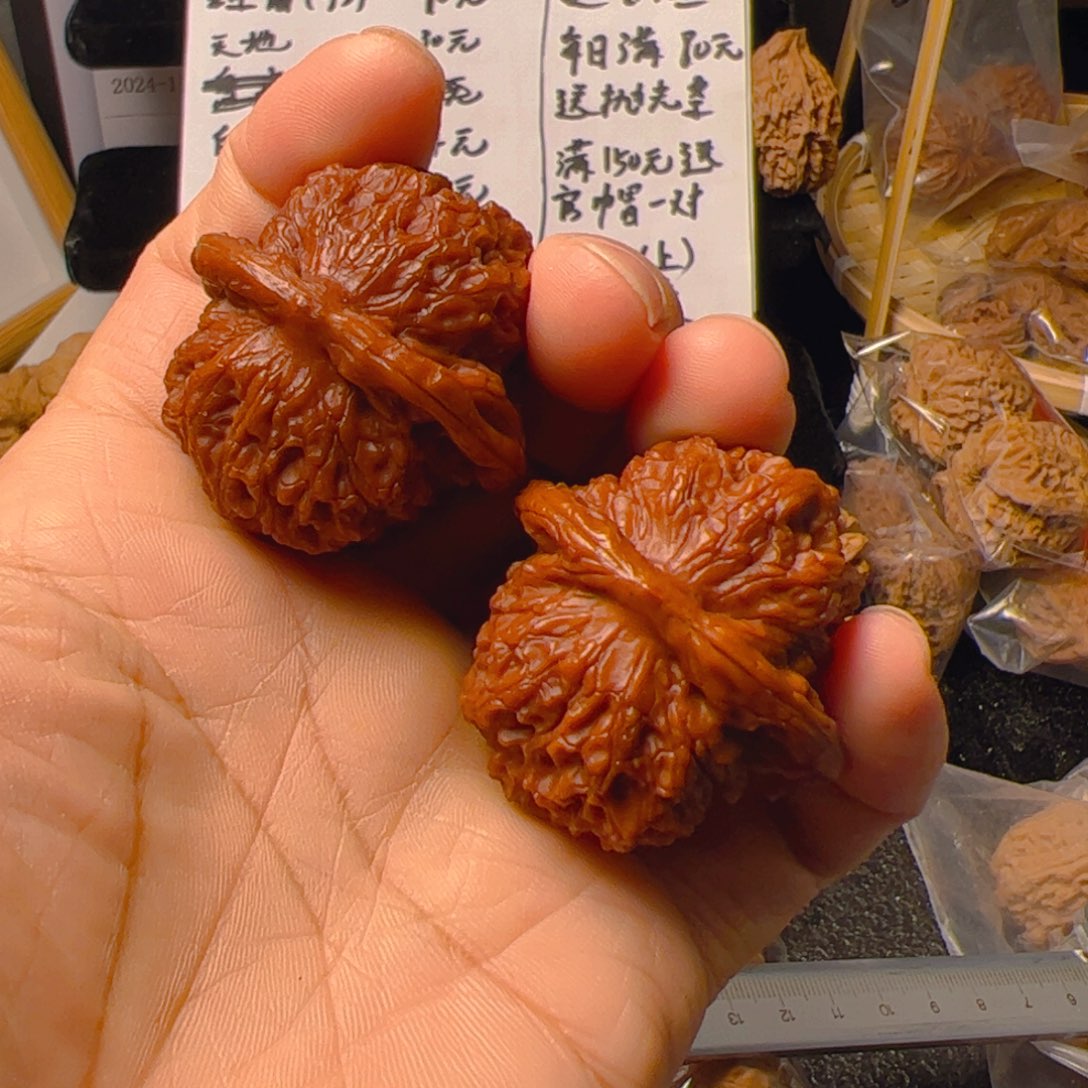 把件文玩核桃血麒麟40肚42