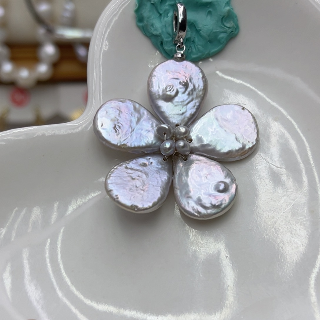 淡水珍珠吊坠(不含链)未镶嵌