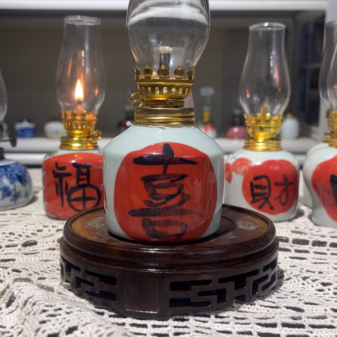 摆件景德镇陶瓷香薰灯