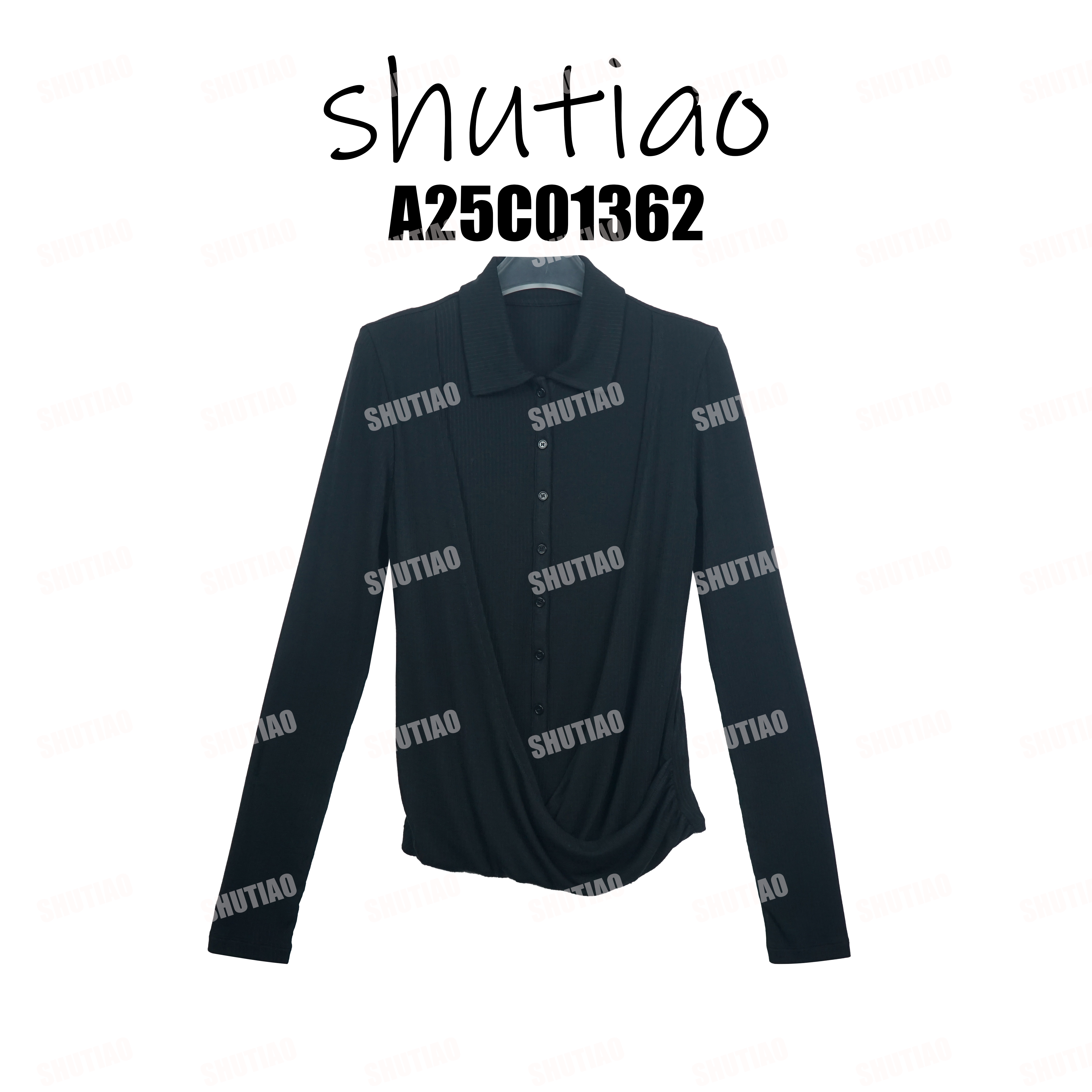【SHUTIAO】2025冬季：新款小众设计款T恤A25C01362