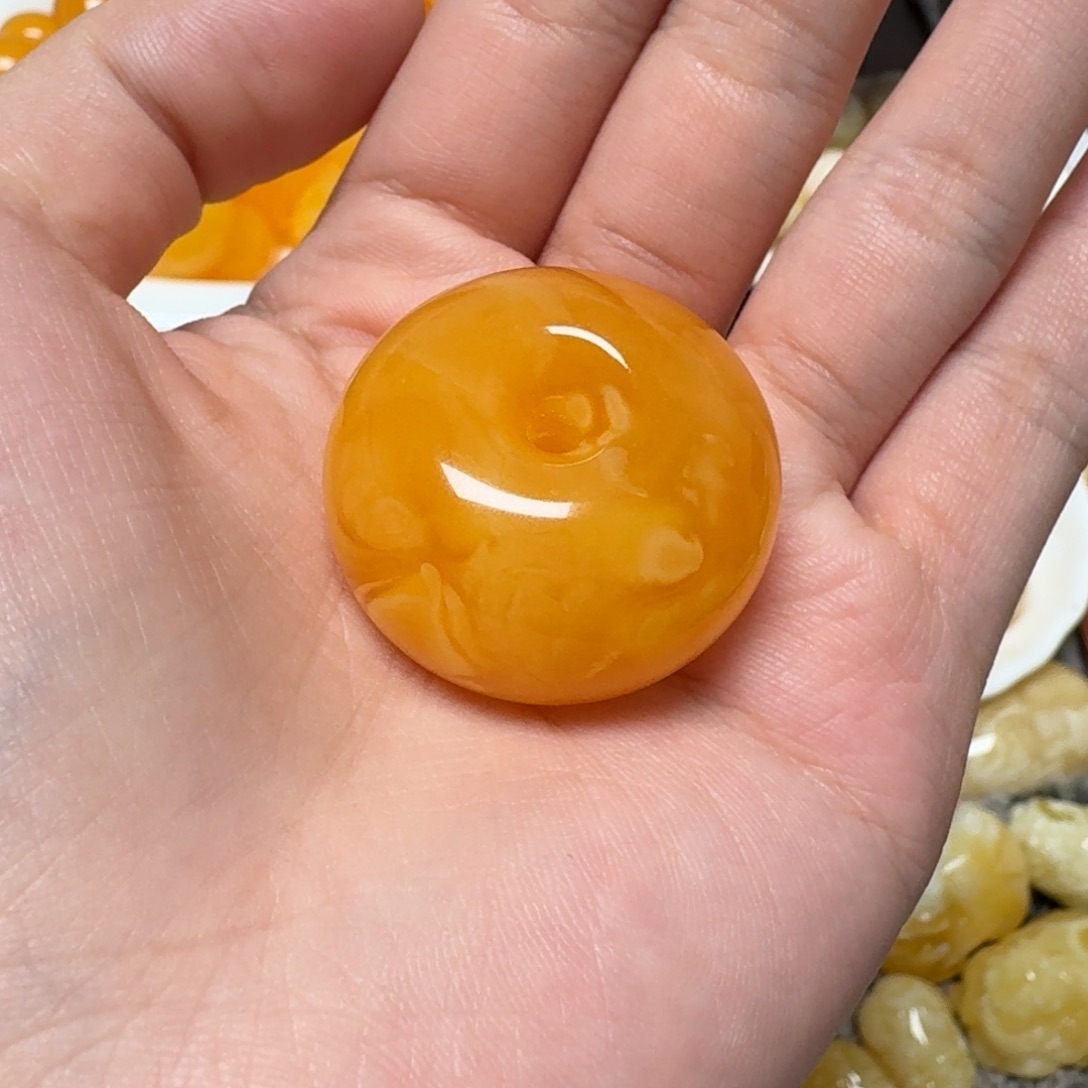 小****琥珀未镶嵌裸石蜜蜡葫芦