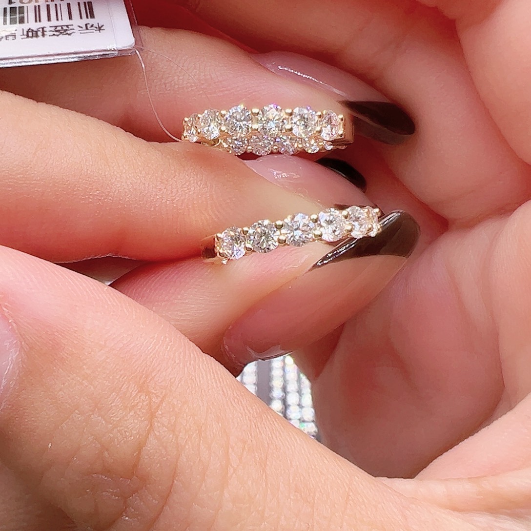 实验室培育钻石套链18K金镶嵌