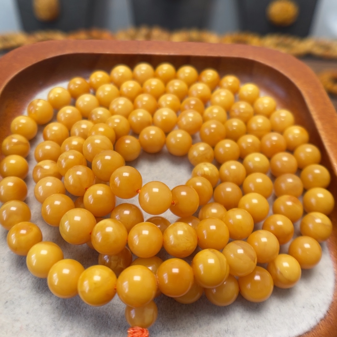 蜜蜡未镶嵌手串蜜蜡