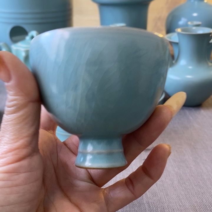 瓷片高足杯一一一一一一一