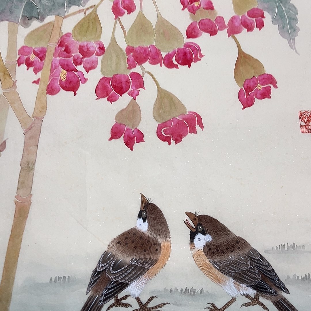 绘画左进伟工笔画