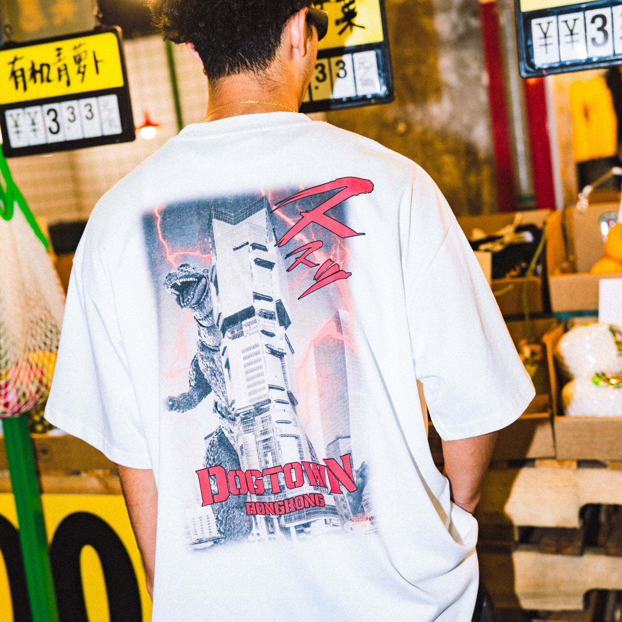 DOGTOWN 25SS HONGKONG香港限定哥斯拉PHOTO短袖TEE印花短袖T恤