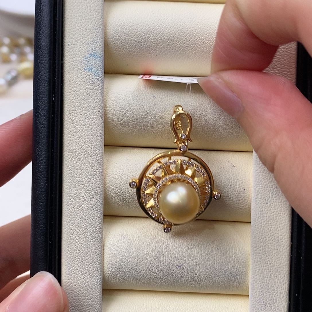 海水珍珠颈饰银S925镶嵌