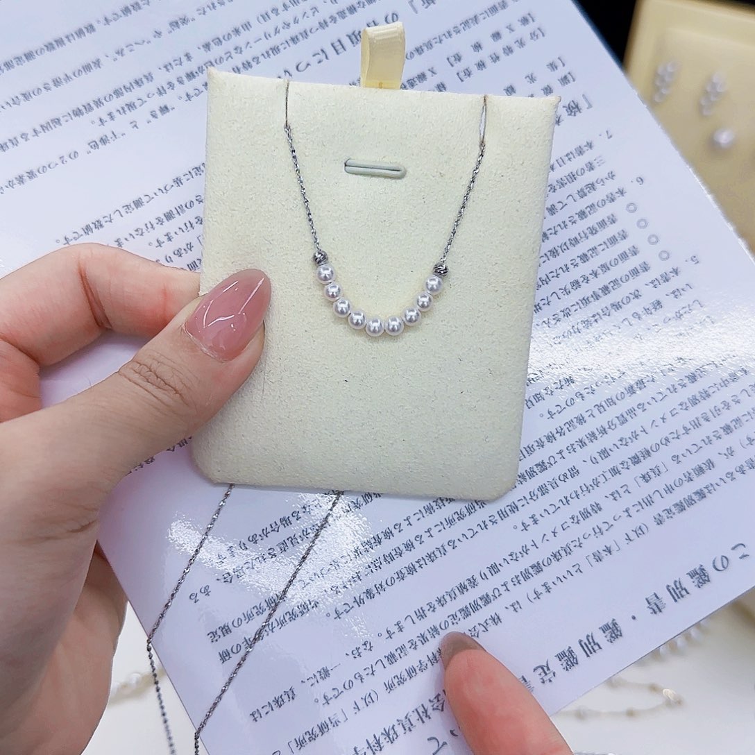 淡水珍珠银S925镶嵌颈饰