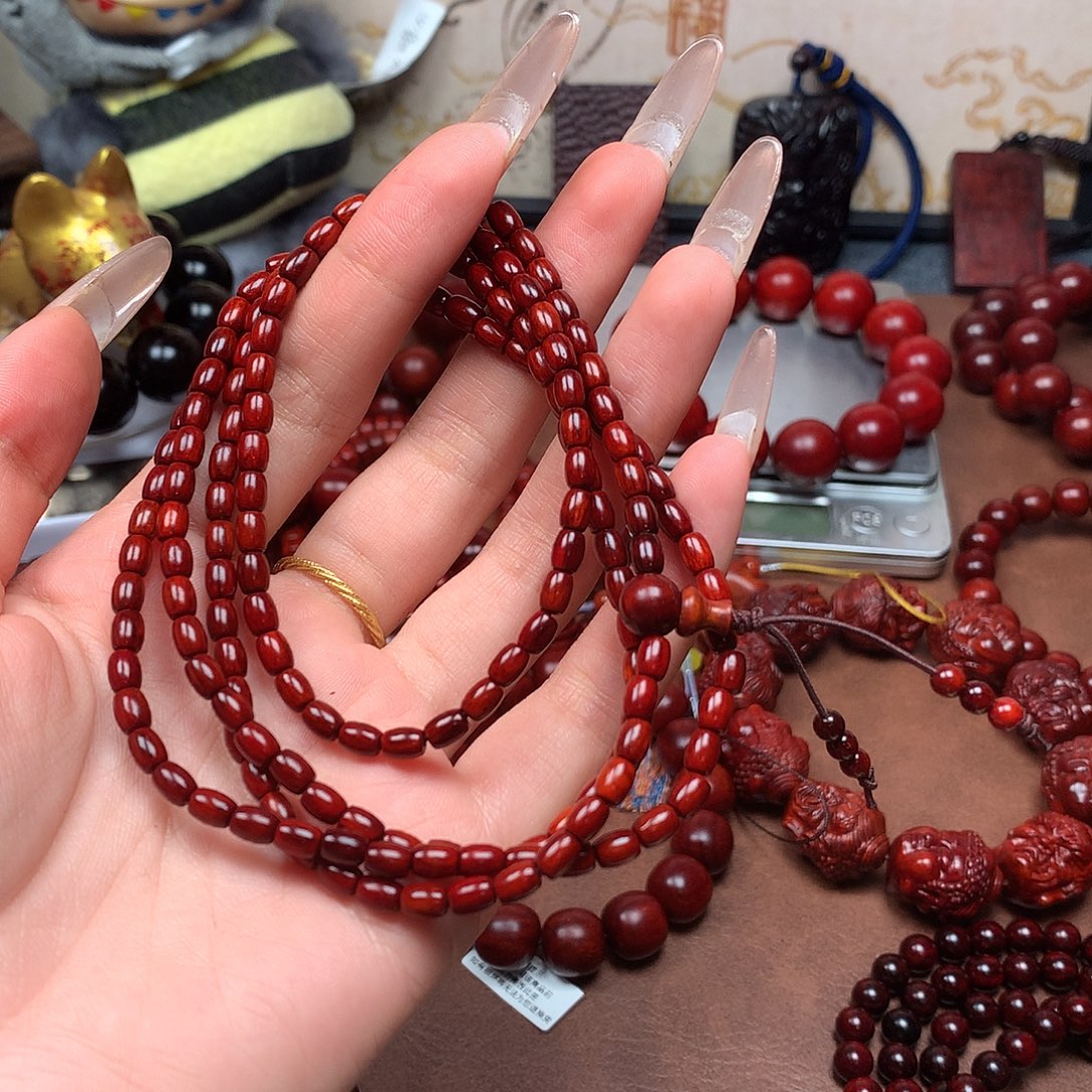 ～***~檀香紫檀（小叶紫檀）3✖️5米粒珠