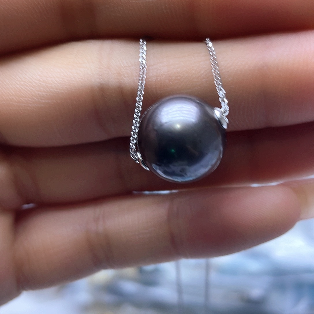 海水珍珠颈饰银S925镶嵌