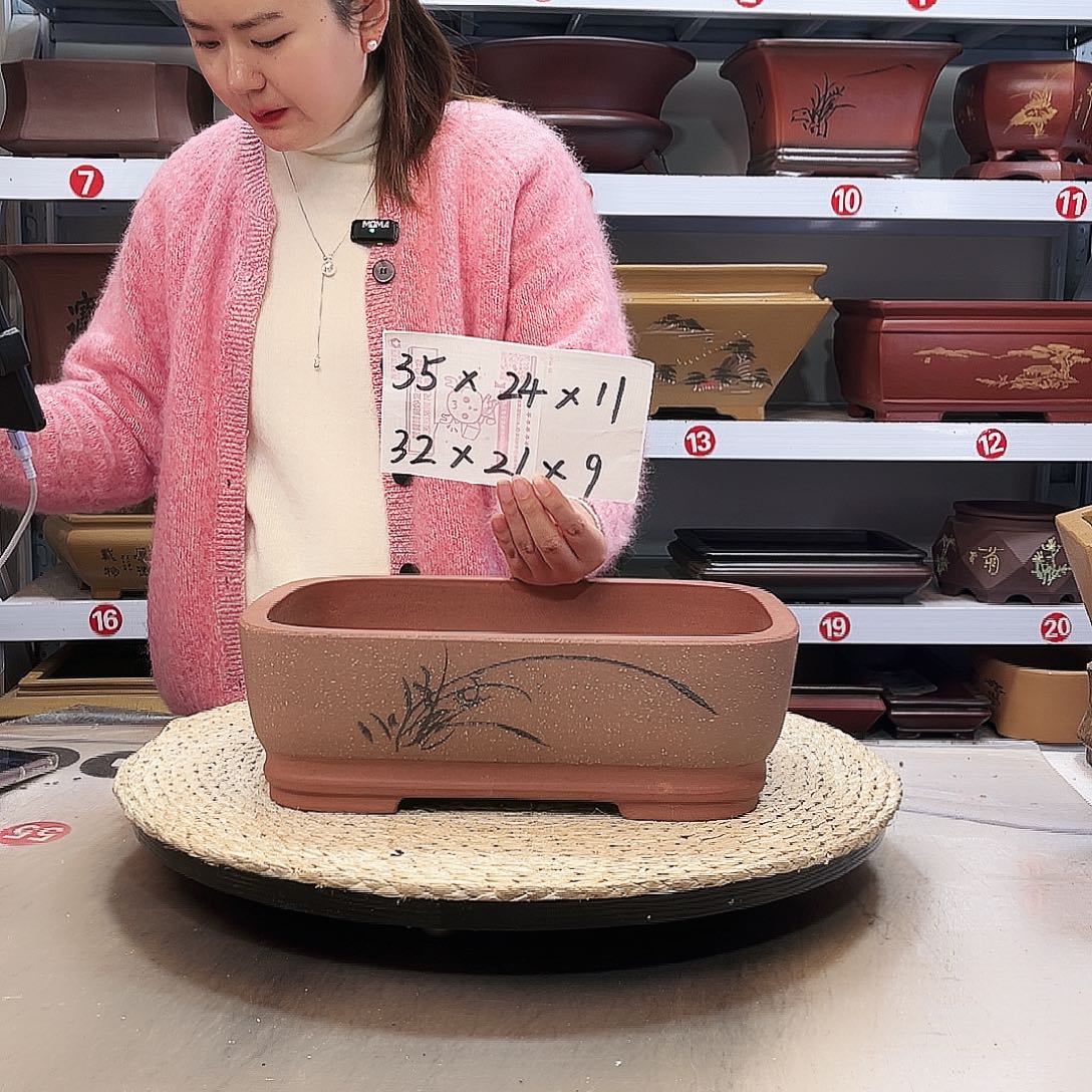 花盆紫砂紫砂花盆中